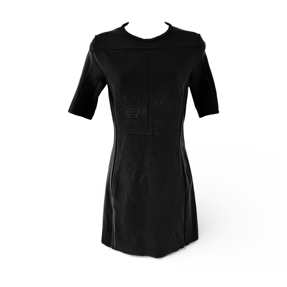 Diane Von Furstenberg Black Stretch Shift Dress, Sz 0